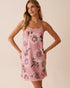 La Vie en Rose_Zephyr Flowers_Luxury Edition Dahlia Print Satin and Chiffon Nightie_60500203_P60399_01