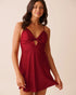 La Vie en Rose_Savvy Red_Twist Knot and Keyhole Satin Nightie_60500212_60215_01