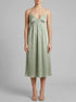 La Vie en Rose_Mineral Gray_Long Satin Nightie_60500226_30059_00