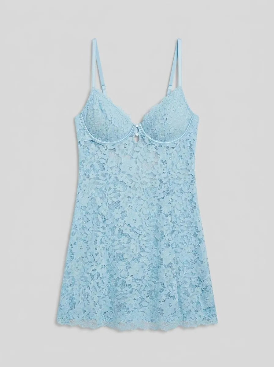 La Vie en Rose Stratosphere Women LUXURY EDITION Floral Lace Nightie with Underwire SKU: 60500228_40274 Image 00