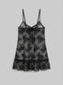 La Vie en Rose Black Beauty Women Sheer Floral Mesh Nightie SKU: 60500236_00001 Image 00