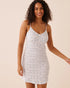 La Vie en Rose Blue Mix Stripes Women Blue Floral Print Soft Jersey Nightie SKU: 60500237_P10591 Image 01