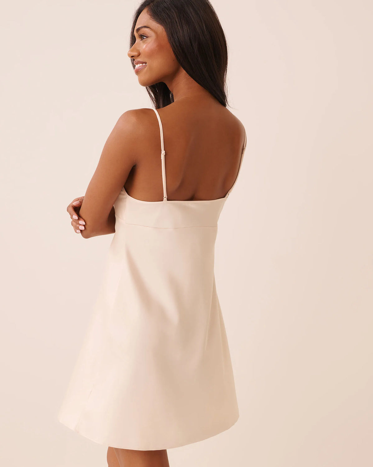 La Vie en Rose Silver Peony Women Luxury Edition Satin Nightie SKU: 60500249_60027 Image 03