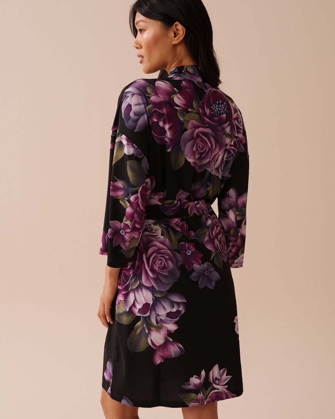 Purple Bouquet Kimono_60600082_P00369_02