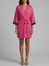 La Vie en Rose_Fuchsia Rose_Lace Trim Modal Kimono_60600112_60228_00