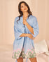 La Vie en Rose Scenery Placement Women Flower Field Print Kimono SKU: 60600120_P40573 Image 00