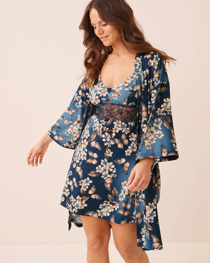 La Vie en Rose Butterfly Garden Women Microfiber Kimono SKU: 60600123_P40613 Image 06