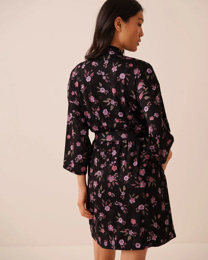 La Vie en Rose Flower Ditsy Women Floral Print Kimono SKU: 60600127_P00541 Image 03