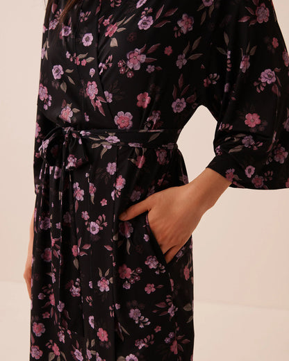 La Vie en Rose Flower Ditsy Women Floral Print Kimono SKU: 60600127_P00541 Image 04