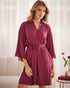 La Vie en Rose Beaujolais Women Lace-Trim Kimono SKU: 60600129_60123 Image 01