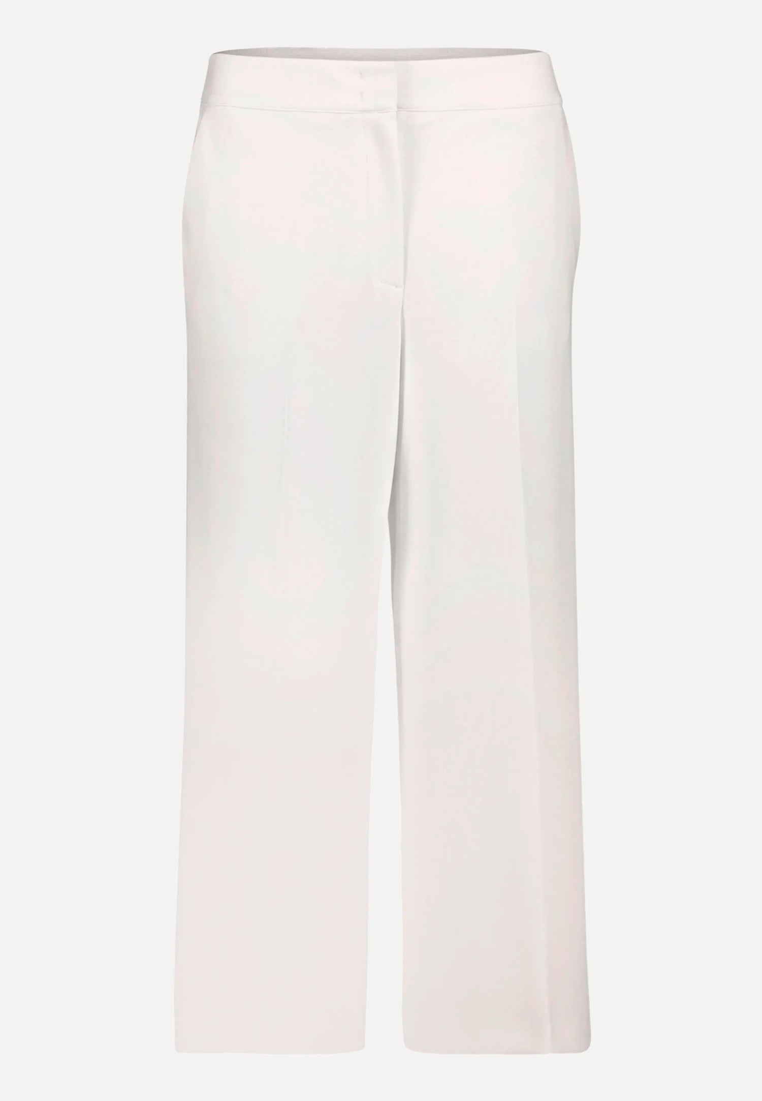 Betty Barclay Offwhite Women Culottes with Pressed Crease And Elasticated Waistband SKU: 6066-2420_1014 Image 04