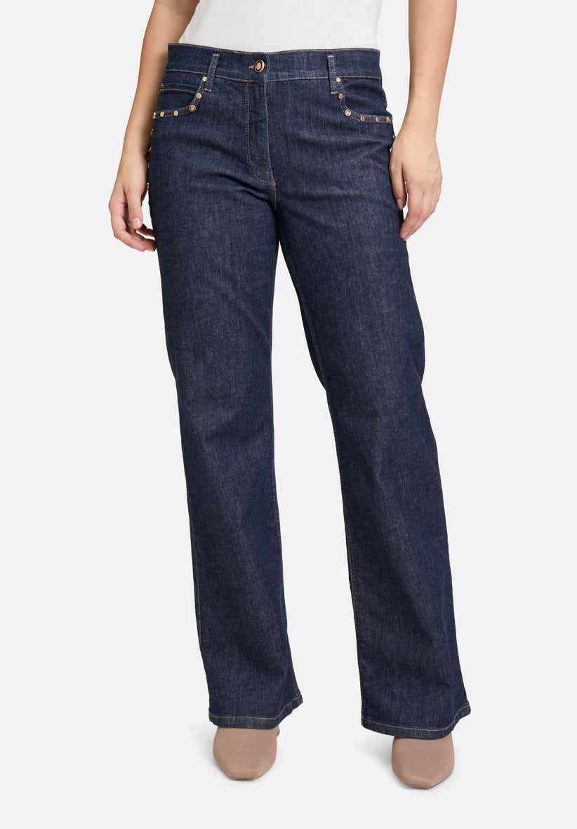 Betty Barclay_Dark Blue Denim_Casual Washed Trousers_6075-1462_8620_02