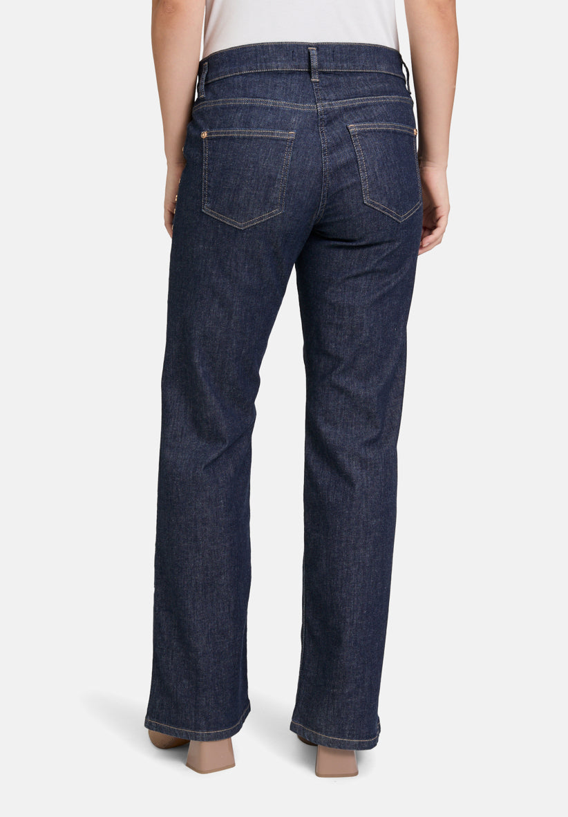 Betty Barclay_Dark Blue Denim_Casual Washed Trousers_6075-1462_8620_03