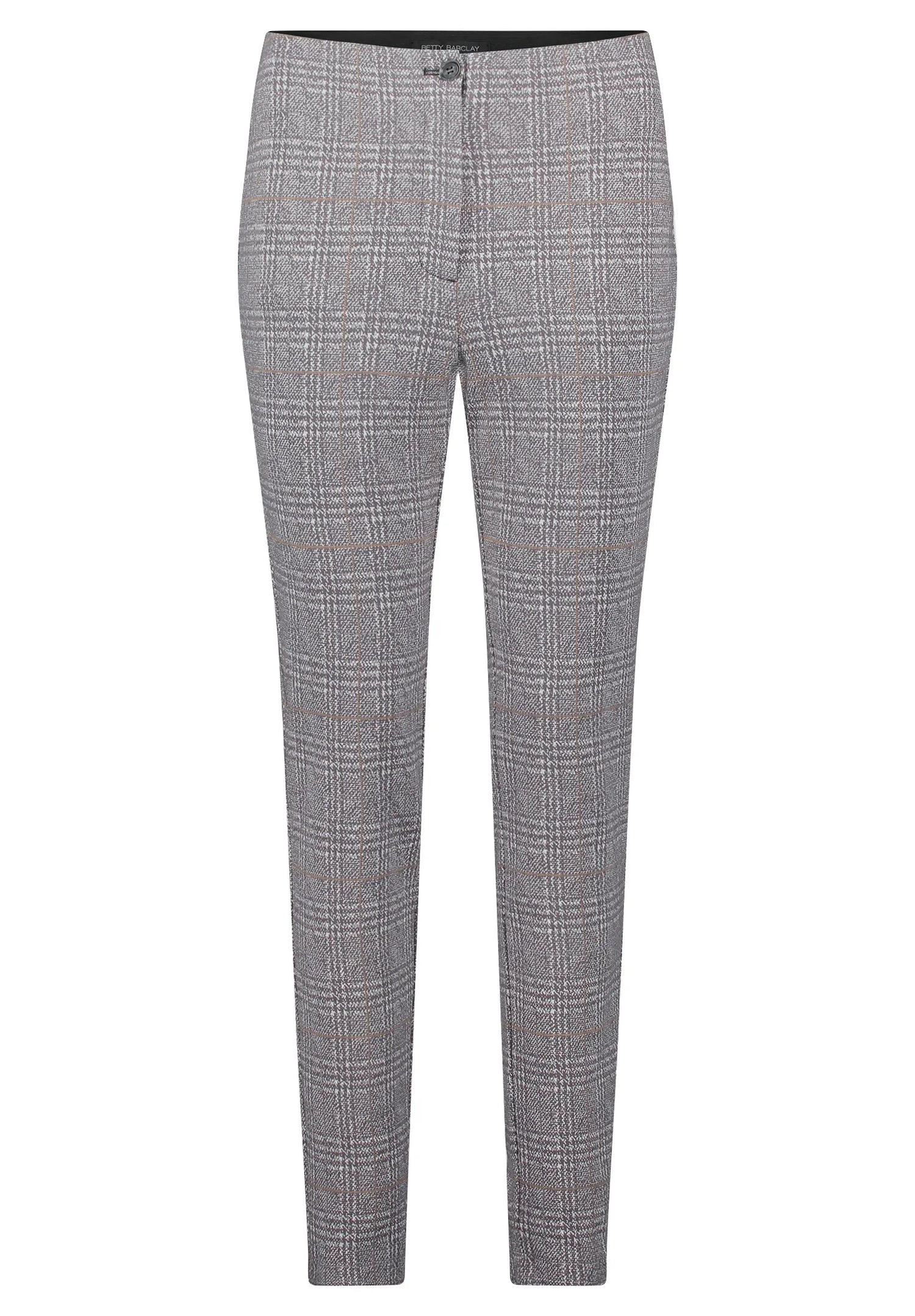 Betty Barclay_Grey/Beige_Check Trousers_6093-1659_9876_04