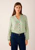 More & More Spring Green Women Viscose Blouse with Graphic Print SKU: 61012000_4623 Image 01