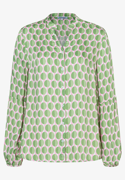 More &amp; More Spring Green Women Viscose Blouse with Graphic Print SKU: 61012000_4623 Image 03