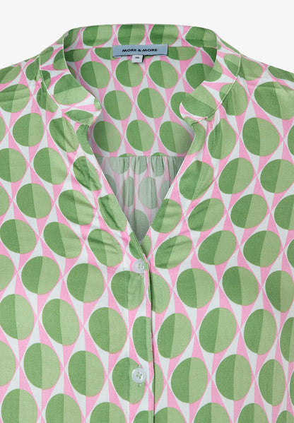 More &amp; More Spring Green Women Viscose Blouse with Graphic Print SKU: 61012000_4623 Image 05
