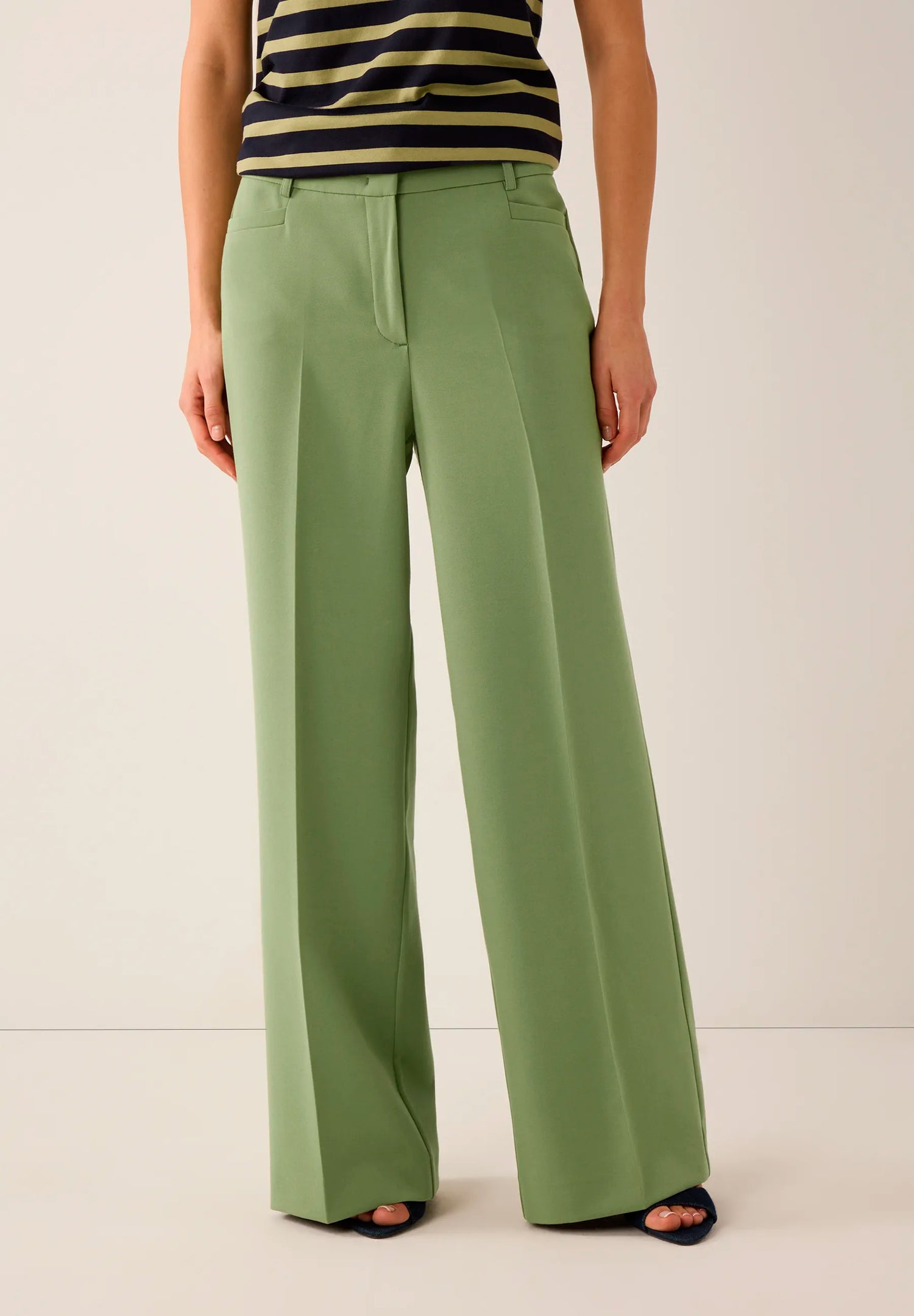 More &amp; More Spring Green Women Marlene Trousers SKU: 61014000_0623 Image 02