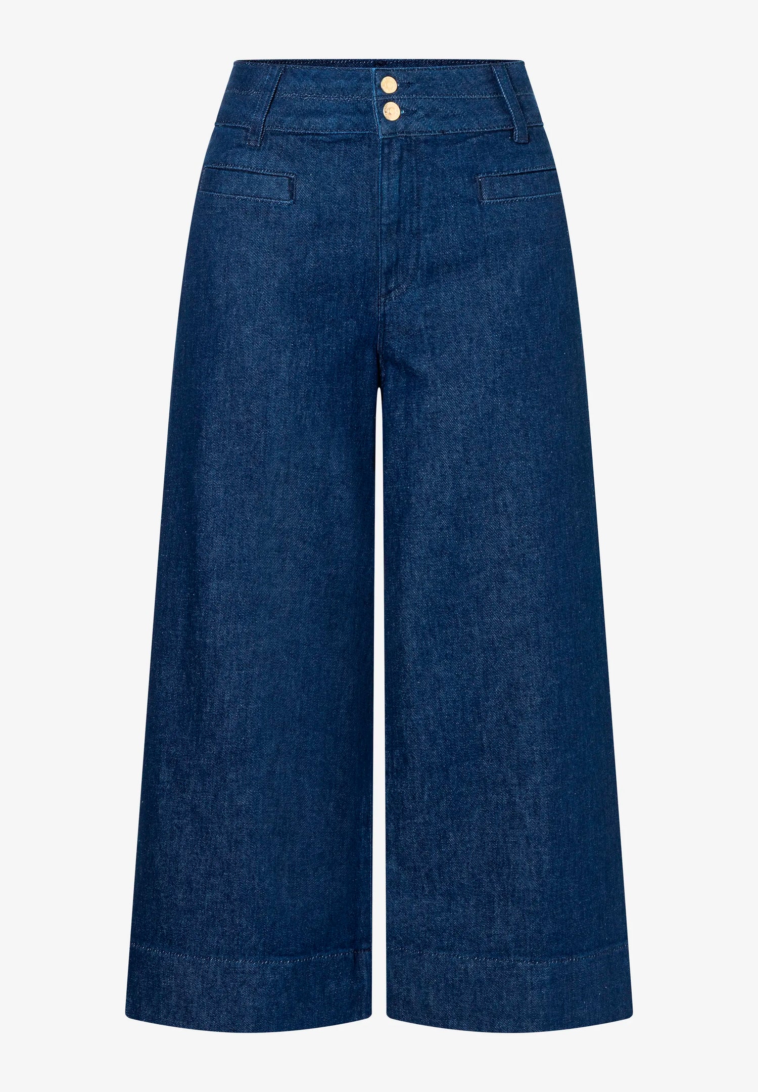 More &amp; More Dark Blue Denim Women Jeans Culottes SKU: 61014202_0963 Image 04