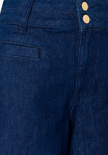 More &amp; More Dark Blue Denim Women Jeans Culottes SKU: 61014202_0963 Image 07