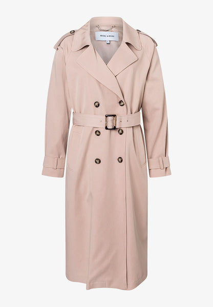 More &amp; More Powder Beige Women Trench Coat SKU: 61017000_0214 Image 02