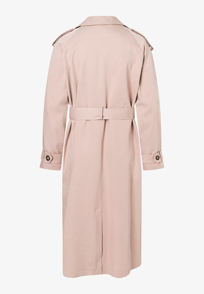 More &amp; More Powder Beige Women Trench Coat SKU: 61017000_0214 Image 03