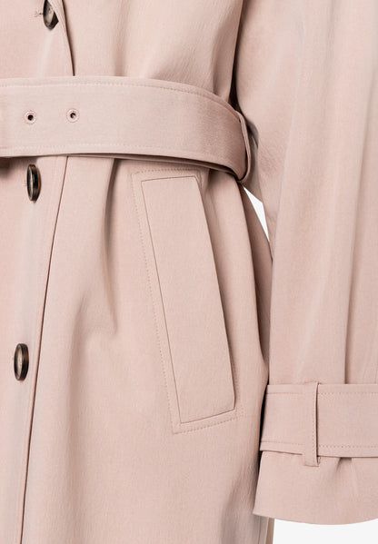 More &amp; More Powder Beige Women Trench Coat SKU: 61017000_0214 Image 04