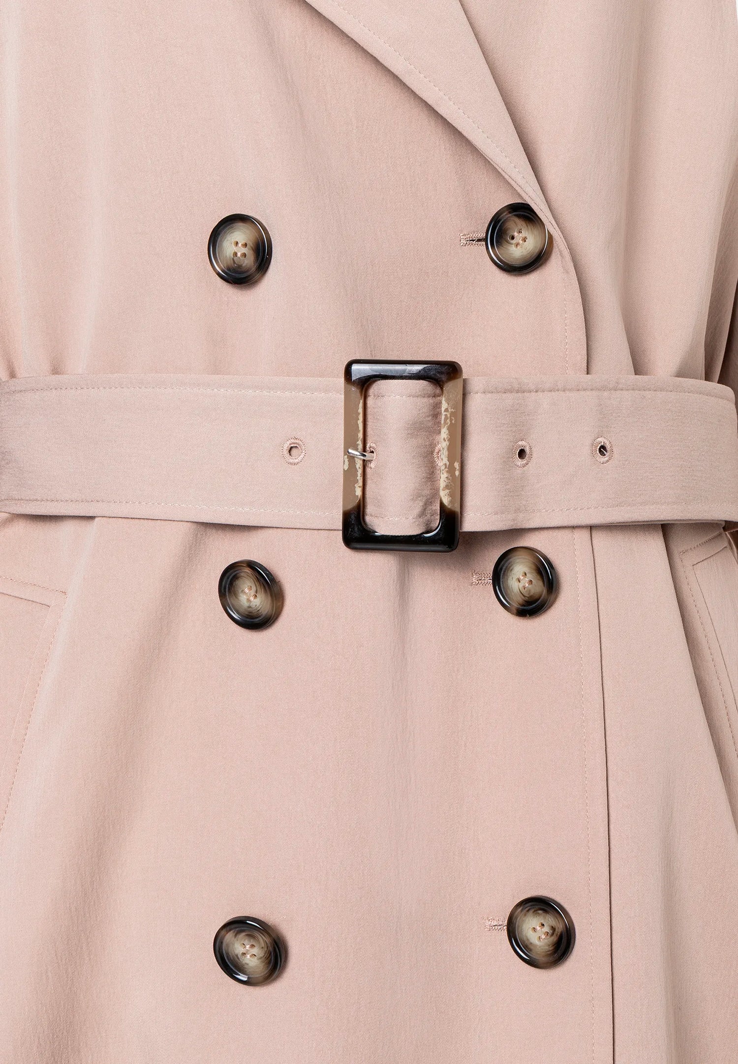 More &amp; More Powder Beige Women Trench Coat SKU: 61017000_0214 Image 05