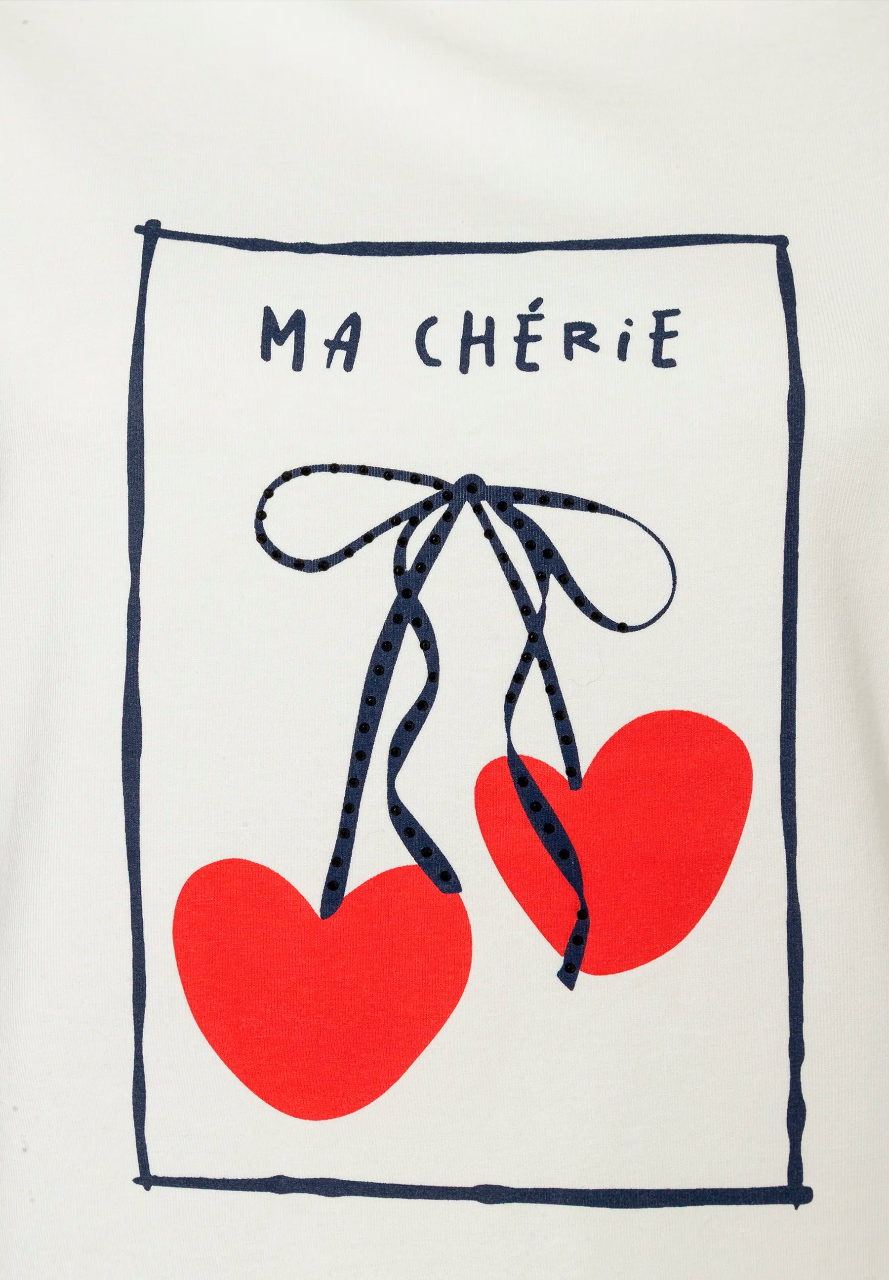 More &amp; More Off White Women T-Shirt with Cherry Print SKU: 61020055_0041 Image 05