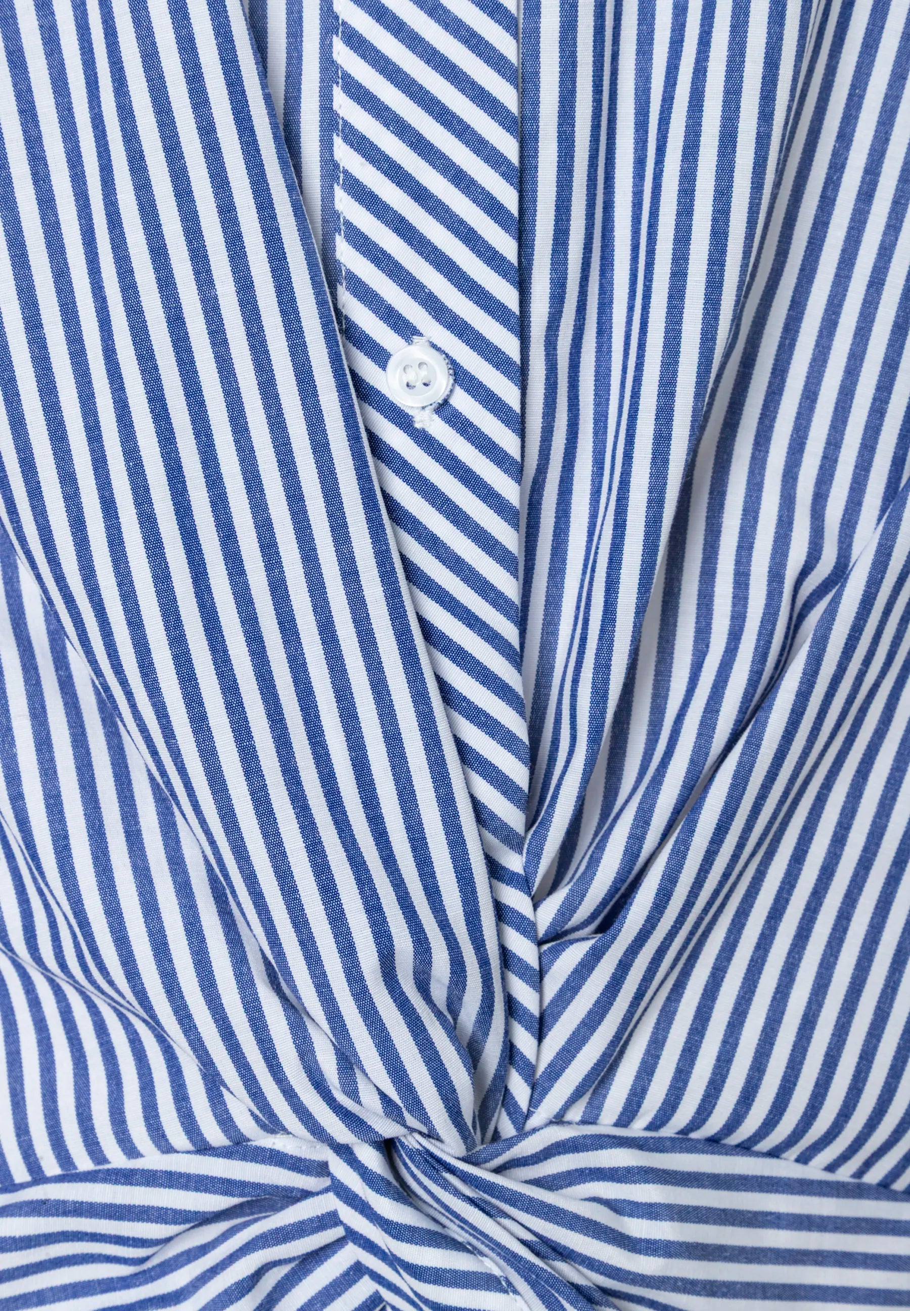 More &amp; More Mix Stripe Twotone Women Striped Blouse with Knot Detail SKU: 61022052_2373 Image 05