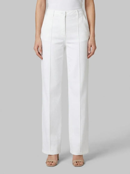 More &amp; More Off White Women Cotton Twill Trousers SKU: 61024059_0041 Image 00