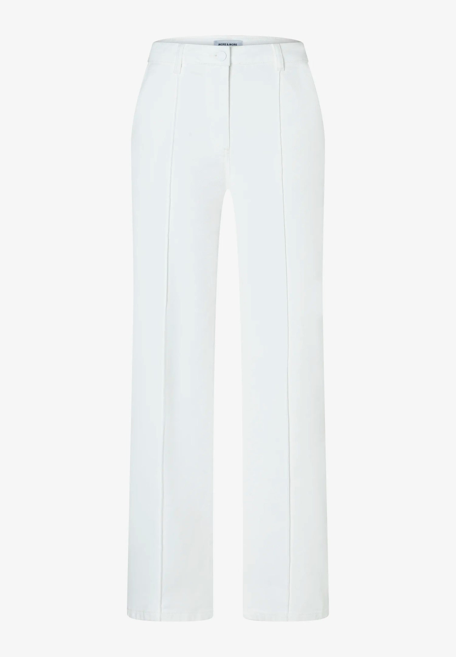 More &amp; More Off White Women Cotton Twill Trousers SKU: 61024059_0041 Image 04
