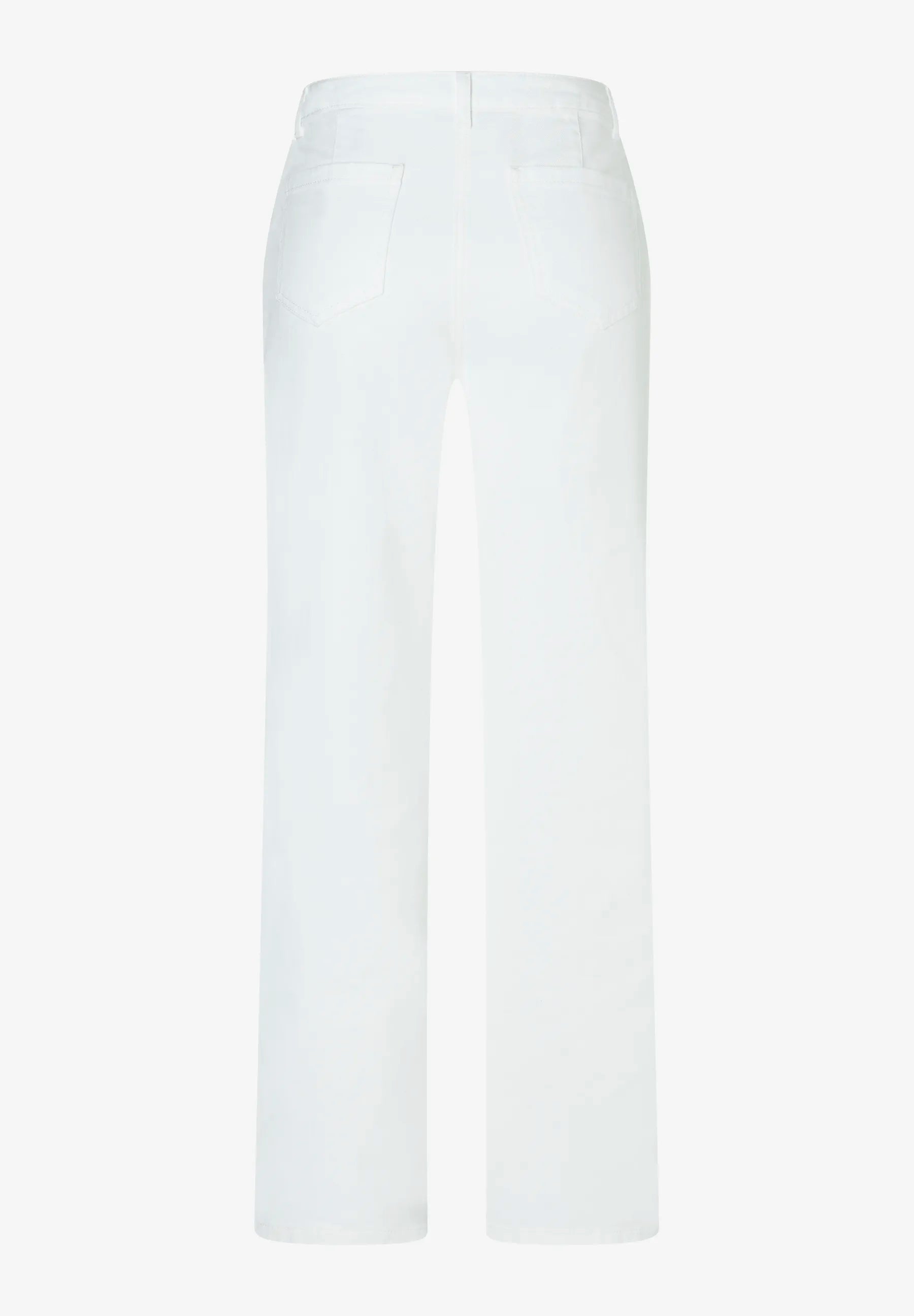 More &amp; More Off White Women Cotton Twill Trousers SKU: 61024059_0041 Image 05