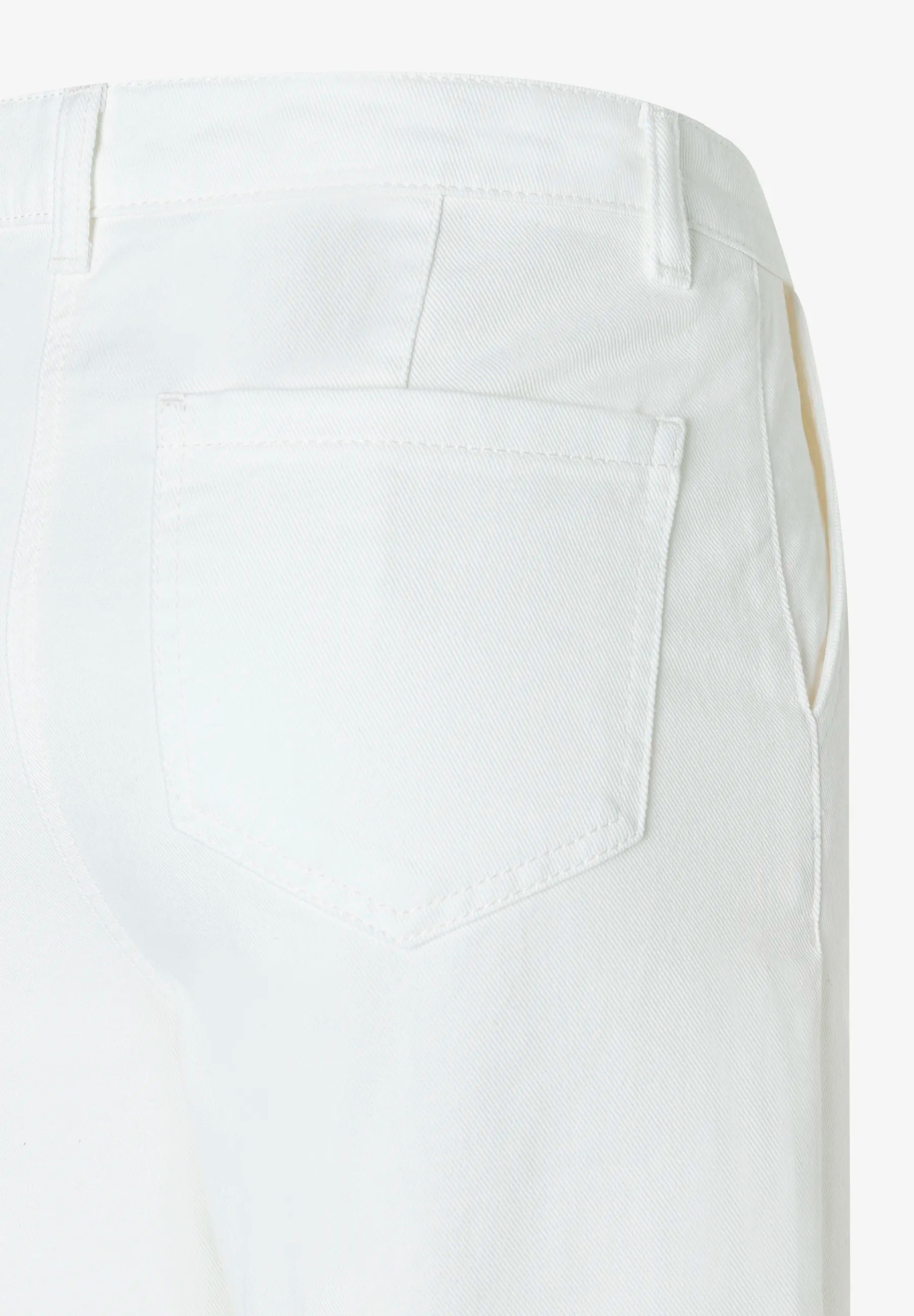 More &amp; More Off White Women Cotton Twill Trousers SKU: 61024059_0041 Image 06