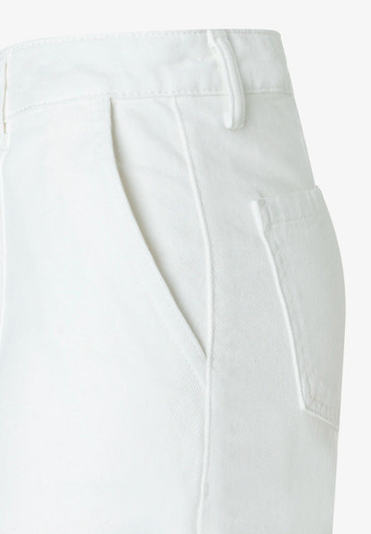More &amp; More Off White Women Cotton Twill Trousers SKU: 61024059_0041 Image 07