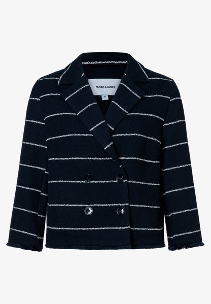 More &amp; More Boucle Stripe Women Blazer with Stripes SKU: 61026053_2373 Image 03