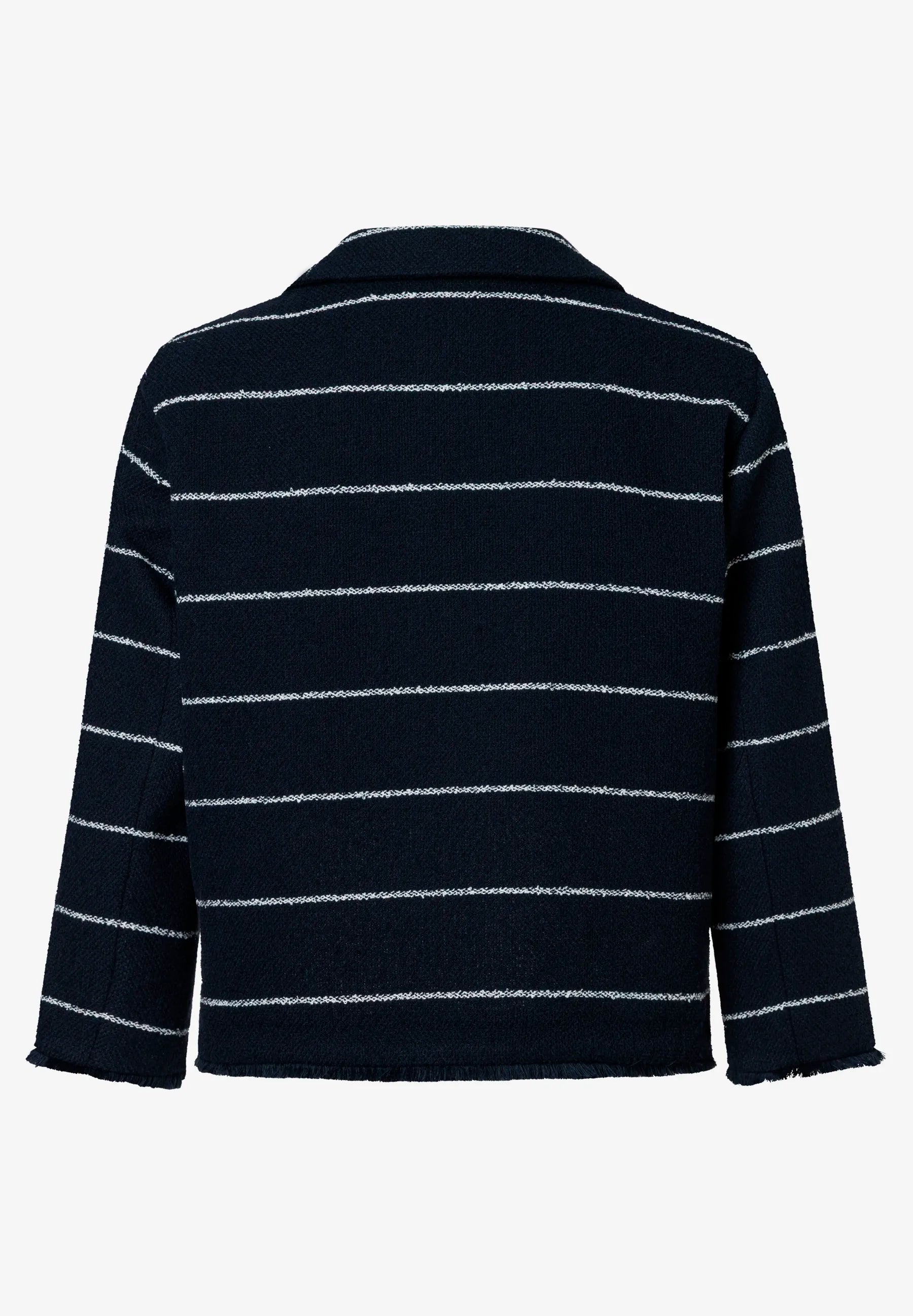 More &amp; More Boucle Stripe Women Blazer with Stripes SKU: 61026053_2373 Image 04