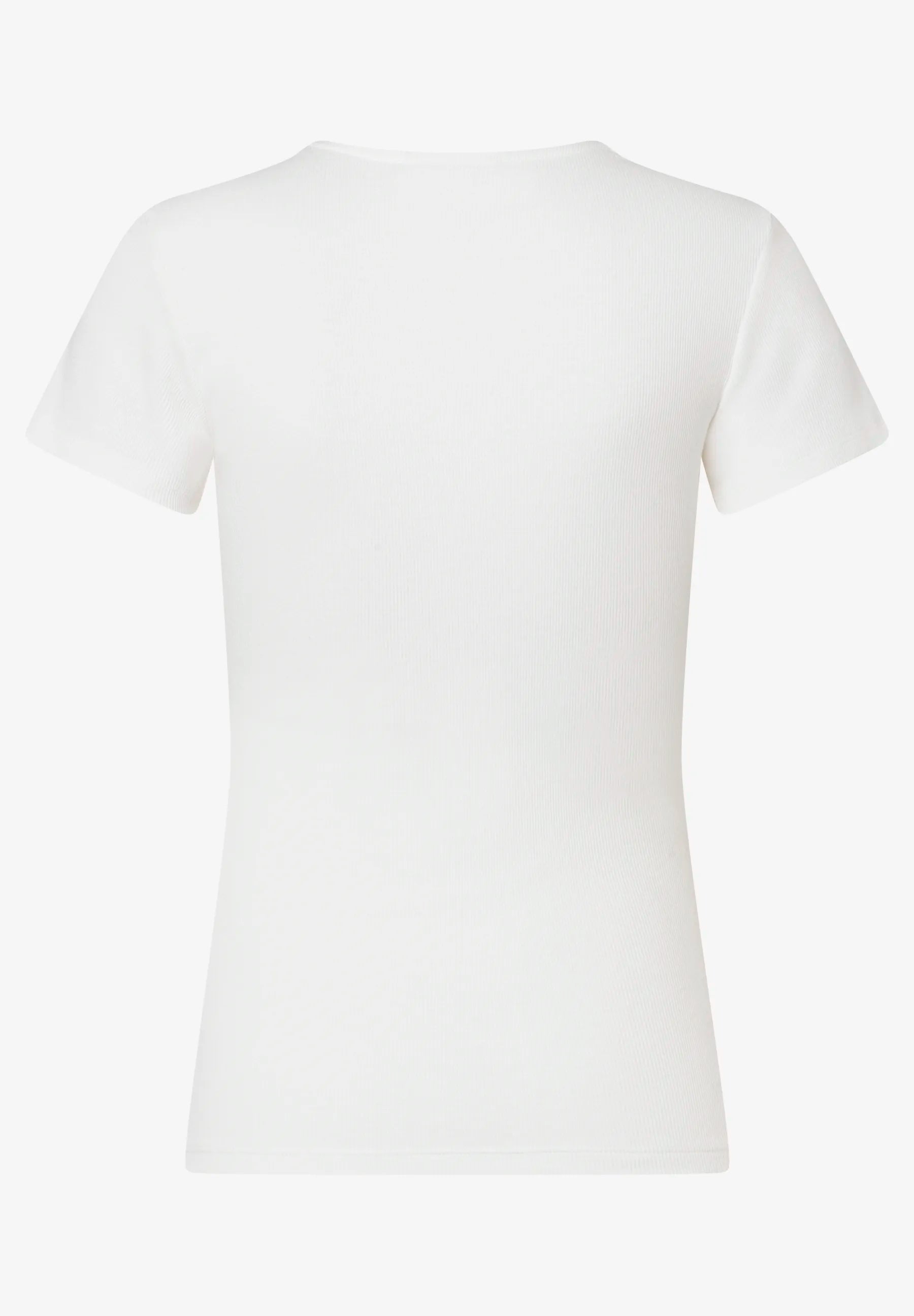 More &amp; More Off White Women T-Shirt with Decorative Neckline SKU: 61030021_0041 Image 04