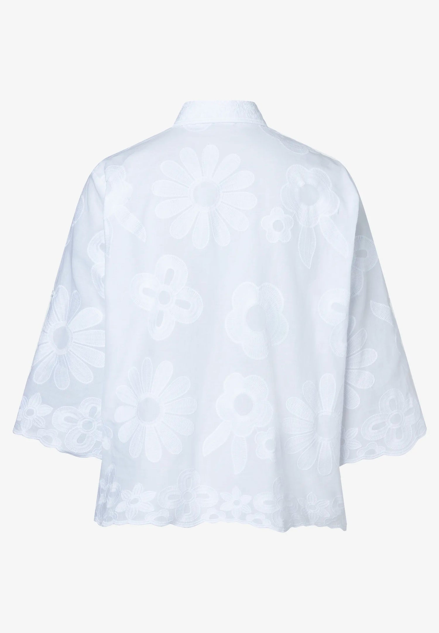 More &amp; More White Women Blouse with Embroidery SKU: 61032001_0010 Image 03