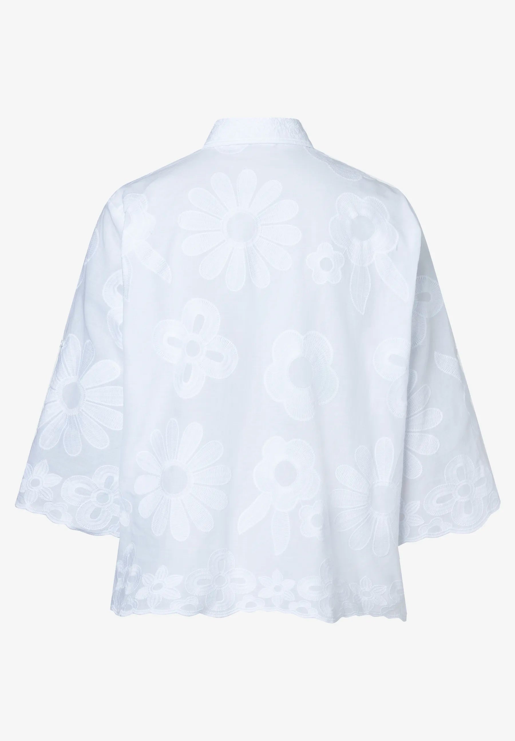 More &amp; More White Women Blouse with Embroidery SKU: 61032001_0010 Image 03