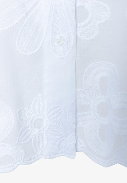 More &amp; More White Women Blouse with Embroidery SKU: 61032001_0010 Image 05