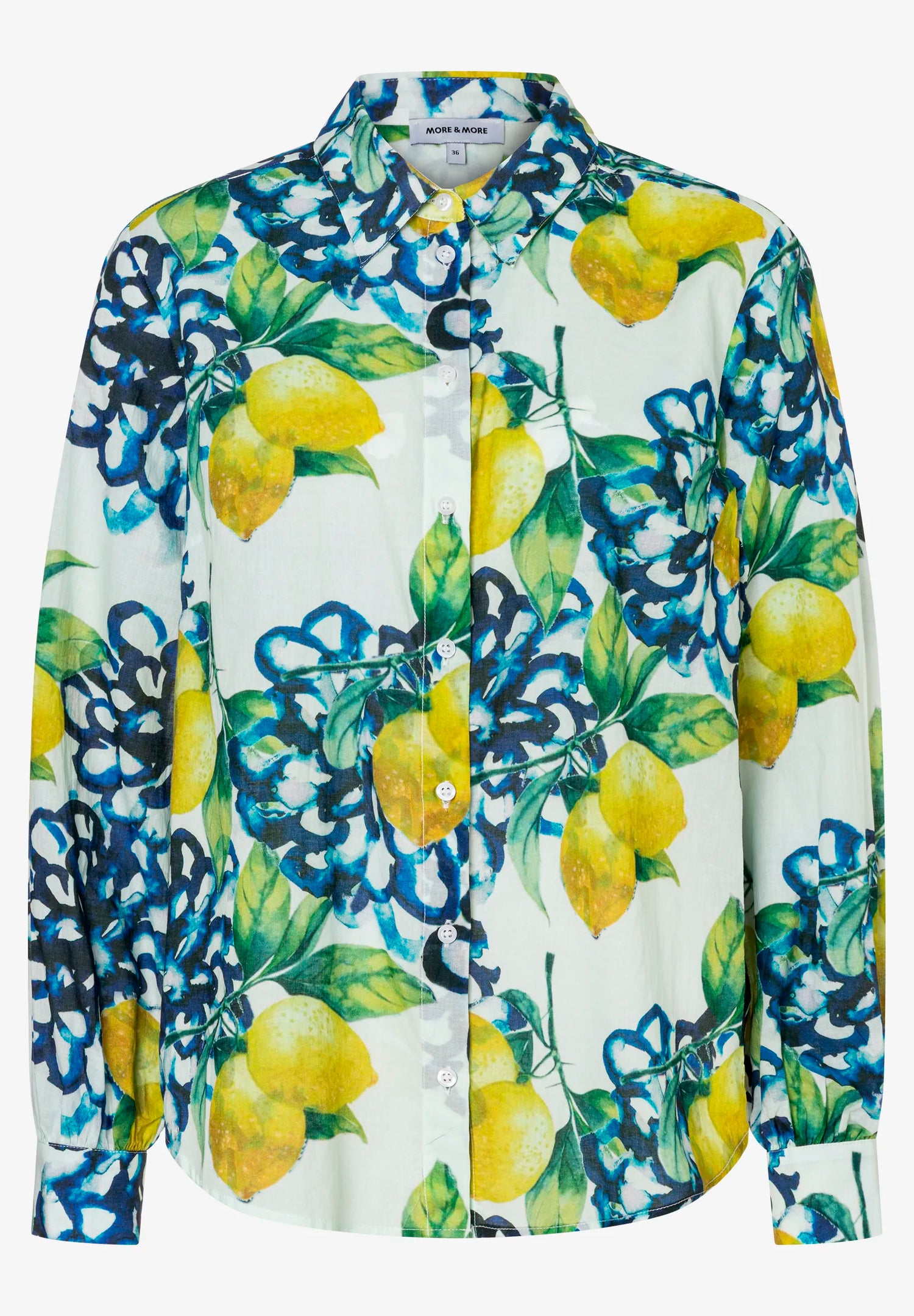More &amp; More Lemon Print Women Blouse with "Lemon Print" SKU: 61032006_5041 Image 04