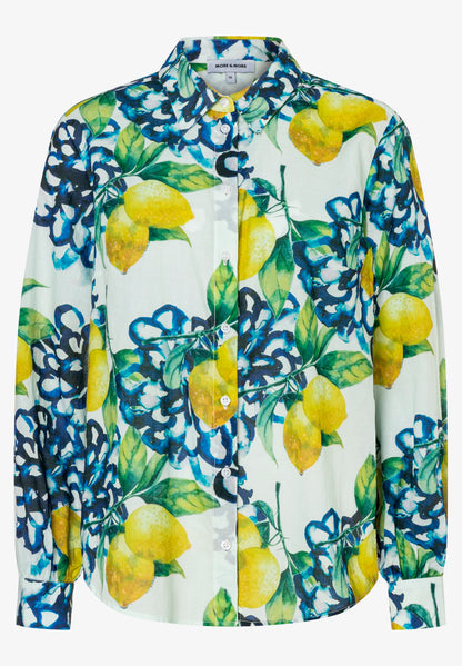 More &amp; More Lemon Print Women Blouse with "Lemon Print" SKU: 61032006_5041 Image 04