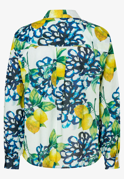 More &amp; More Lemon Print Women Blouse with "Lemon Print" SKU: 61032006_5041 Image 05