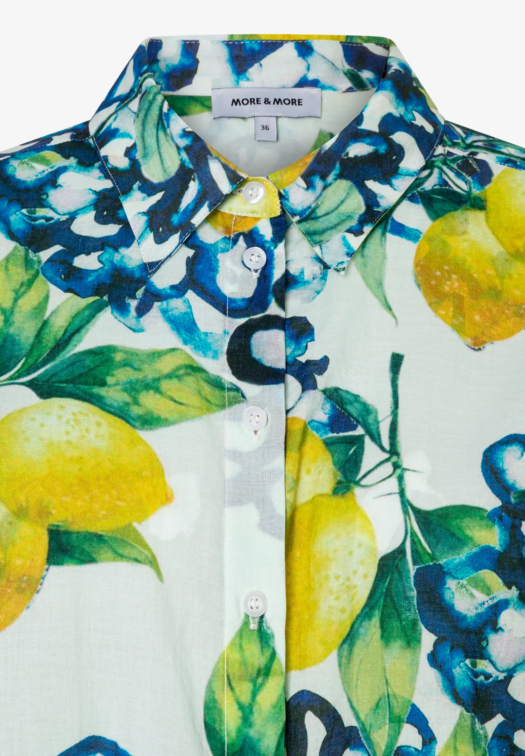 More &amp; More Lemon Print Women Blouse with "Lemon Print" SKU: 61032006_5041 Image 06