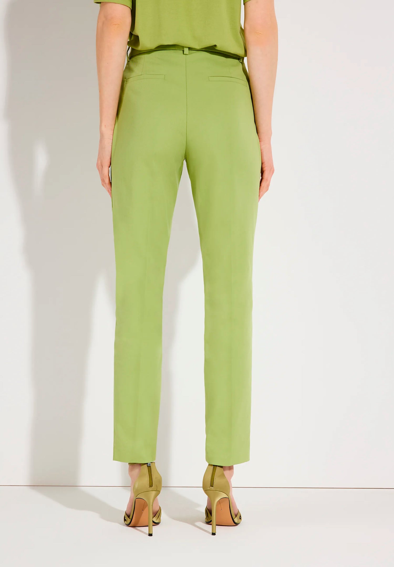 More &amp; More Pistachio Women Trousers with a Crease SKU: 61034002_0603 Image 04