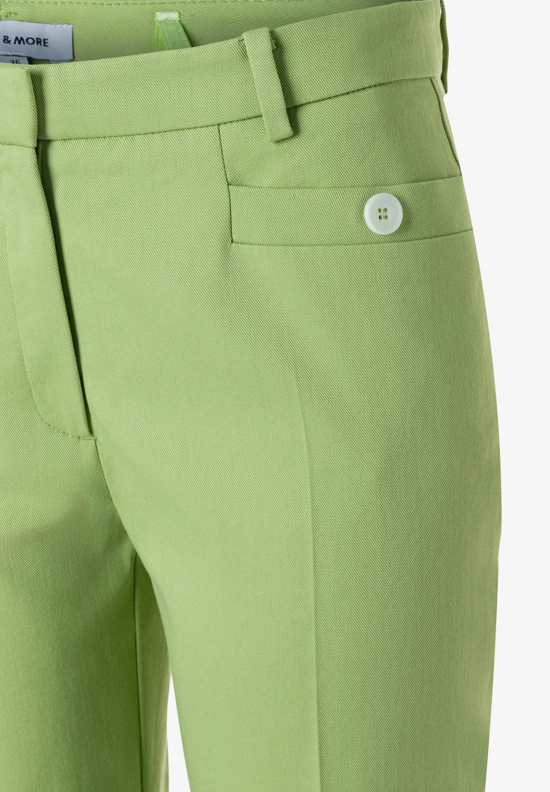 More &amp; More Pistachio Women Trousers with a Crease SKU: 61034002_0603 Image 08