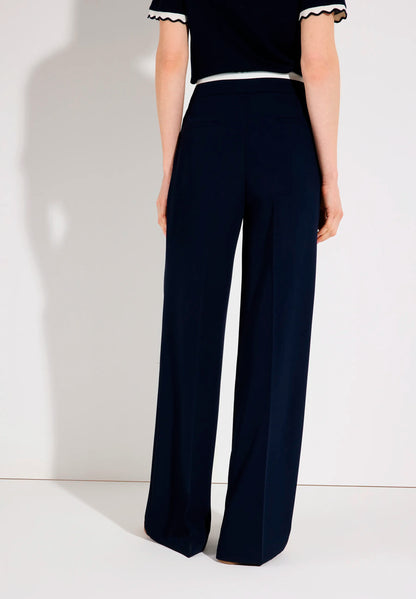 More &amp; More Classic Blue Women Wide-Leg Trousers with Drawstring SKU: 61034008_0373 Image 04