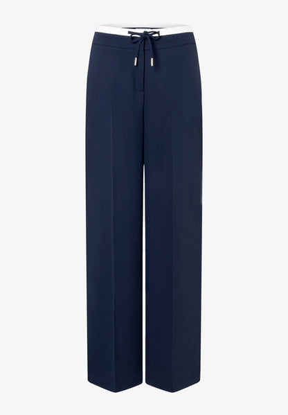 More &amp; More Classic Blue Women Wide-Leg Trousers with Drawstring SKU: 61034008_0373 Image 05