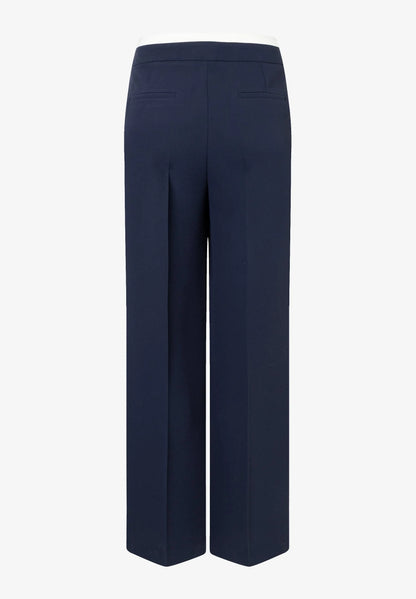 More &amp; More Classic Blue Women Wide-Leg Trousers with Drawstring SKU: 61034008_0373 Image 06